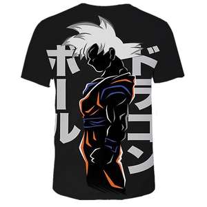 Nuova T-shirt da Uomo 2023, Moda Estiva Dragon Ball DBZ, Bulma, Super Saiyan Vegeta, Stampa 3D, Maglietta Goku per Bambini, T-shirt <span class=keywords><strong>Anime</strong></span> Giapponese - Product Image 4