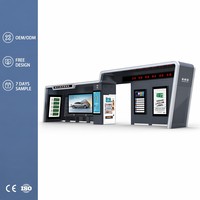Conception moderne de station d'arrêt de bus de luxe avec écran LED interactif et sièges