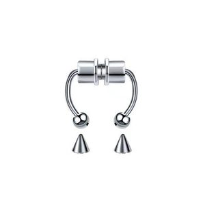 2021 Top Vente Sexy Femme Corps Bijoux En Gros Personnalisé Nouveau En Acier Inoxydable <span class=keywords><strong>Aimant</strong></span> Faux <span class=keywords><strong>Nez</strong></span> Anneau et Fer À Cheval Anneau - Product Image 6