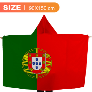 Capa con Capucha con la Bandera de Portugal de 3x5 Pies, Bandeira De Portugal para la Celebración del Día de Portugal y Aficionados al Fútbol - Product Image 3