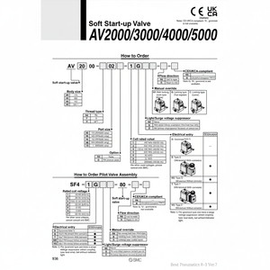 Válvula de control de arranque suave SMC Pneumatics - Product Image 1