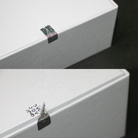 Étiquettes de sécurité holographiques à estampage à chaud, anti-effraction, avec numéro de série unique et garantie VOID