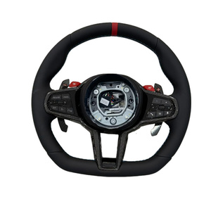 <span class=keywords><strong>Volant</strong></span> de sport universel en cuir avec construction en fibre de carbone et fonction de dégagement rapide pour la dérive - Product Image 6