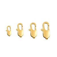 Accessoires de bijoux en acier inoxydable fermoir mousqueton poli ne perd pas la couleur fermoir carré queue de bracelet