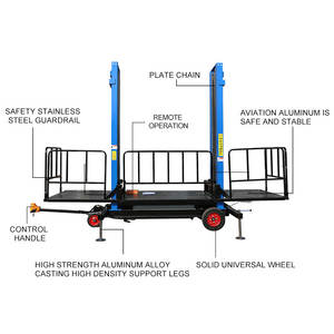 Mesin perancah listrik bergerak 6m portabel dapat disesuaikan penjualan langsung dari pabrik mesin perancah listrik - Product Image 4