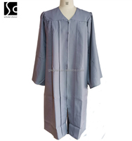 Topi dan Jubah Wisuda Warna Hitam Bahan Polyester Matte 100% Grosir dengan Rumbai untuk Dewasa, Penggunaan Sekolah