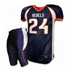 Uniformes de fútbol americano de hombre transpirables ligeros de poliéster 100% personalizados paquete personalizado fábrica ODM OEM oferta 2024 - Product Image 3