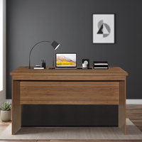 Escritorios de Oficina Modernos y Duraderos al por Mayor de Fábrica, Panel Superior Grueso, Mesa de Estudio de Madera para Computadora, Excelente Almacenamiento, Nuevo para Oficina