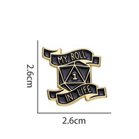 Jeu de rôle à la mode épingles en émail badge Donjons et Dragons broche