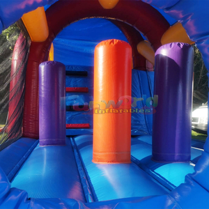 Pista de obstáculos inflable comercial con forma de barco pirata para fiestas infantiles al aire libre. - Product Image 4