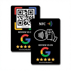Cartes RFID personnalisées imprimables pour les médias sociaux, cartes numériques intelligentes, cartes PVC noires mates, cartes NFC, code QR, contrôle d'accès - Product Image 2
