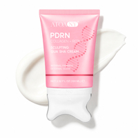 Crème pour le cou ATOANY Private Label OEM avec applicateur masseur intégré, raffermissante, liftante, éclaircissante, crème au collagène PDRN Gua Sha