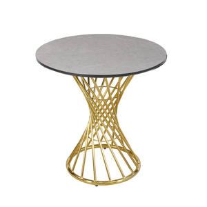 Mesa de centro de mármol púrpura redonda <span class=keywords><strong>Glamour</strong></span>, muebles de comedor de madera al mejor precio para uso en almacén - Product Image 2