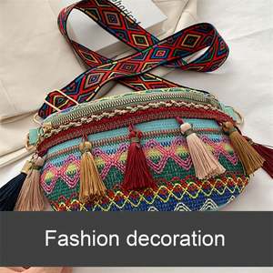 Women's <b>Messenger</b> <b>Bag</b> Women's Tassel Waist <b>Bag</b> Retro Leather Shoulder <b>Bag</b> Ladies Fashion Trend - Product Image 4