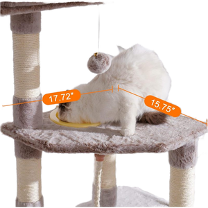 Papan penggaruk kucing, pohon rumah kucing Multilevel berkelanjutan, papan garuk Sisal bulu, kemasan kucing - Product Image 5