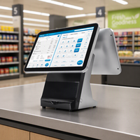 Terminal de caisse tout-en-un avec écran tactile de 15,6 pouces, imprimante 58 mm, paiement NFC, système de point de vente pour magasin de détail