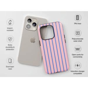 Custodia per <span class=keywords><strong>telefono</strong></span> a righe colorata con linee estetiche minimaliste retrò per iPhone 16 Pro 15 Pro 14 16 Plus 14Pro 17 17Pro Soft Shell - Product Image 4