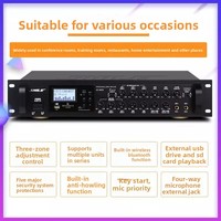 Kit de système audio pour salle de conférence SHILE AV-8820 BX-108 : amplificateur sans fil Bluetooth à gain fixe, enceintes murales pour la maison
