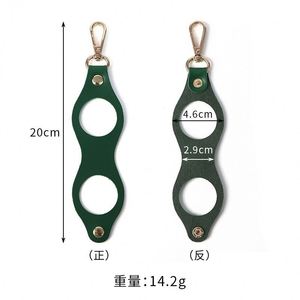 Porta Pelotas de Golf de Piel Sintética con Logotipo Personalizado, Portátil, para una Sola Pelota, Regalo Personalizable para Golfistas, Bolsa de Cintura con Llavero - Product Image 3