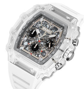 स्किमी 2305 पुरुष क्वार्ट्ज वॉच पारदर्शी केस वाटरप्रूफ लोकप्रिय घड़ी - Product Image 5