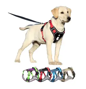 Imbracatura per cani riflettente regolabile personalizzata per cani di grossa taglia