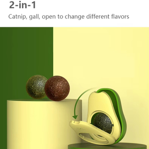 Juego de bolas de juguete interactivo duradero para gatos, hierba gatera de fruta de agallas altamente interactiva con Limpieza de dientes de aguacate, bolsa empaquetada de Material plástico/ - Product Image 5
