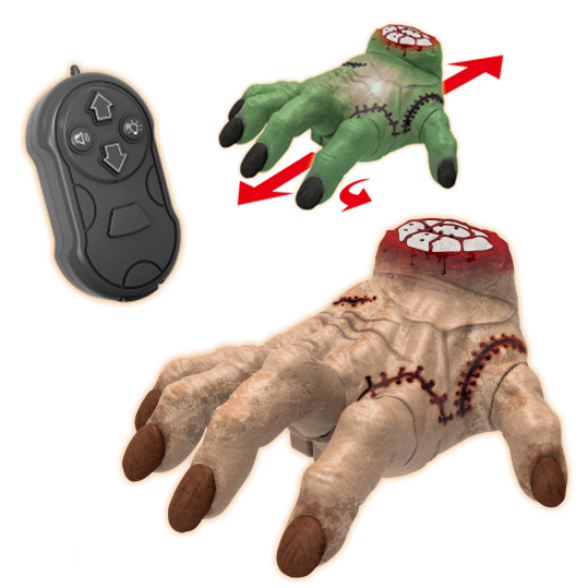 2.4GHz Remote Control Hand Toy Scary Crawling Hand Prank Toy Hand Props Great Christmas Halloween Novelty Toy for Kids