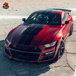 Kit carrosserie GT500 pour Ford <span class=keywords><strong>Mustang</strong></span> 2018-2020 – Modification automobile : pare-chocs, jupes latérales, lèvre avant, capot, échappement - Product Image 5
