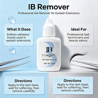 Dissolvant de colle à cils coréen IB, faible MOQ, stock suffisant, 15 ml, écologique, transparent, débonder IB, nettoyage rapide, haute qualité