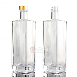 Venta al por mayor Premium 500ml botellas <span class=keywords><strong>de</strong></span> vidrio <span class=keywords><strong>de</strong></span> licor vacías para <span class=keywords><strong>Vodka</strong></span> Gin Flint Rum Cork Skull Putih diseño para Premium Minuman Keras - Product Image 3