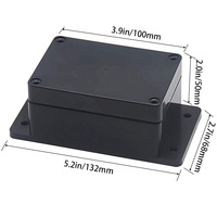 Boîte de jonction électrique en plastique étanche, boîte d'encastrement en aluminium PC ABS PVC avec couvercle transparent