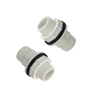 Connecteur de réservoir UPVC personnalisé de 1-1/4 pouce - Raccord fileté BSP blanc pour réservoir d'eau