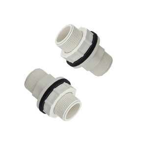 Connecteur de réservoir UPVC personnalisé de 1 à 1/4 pouces-raccord fileté BSP blanc pour stockage d'eau Sch40 Upvc Union 55.45 Pipe Union Upvc - Product Image 6