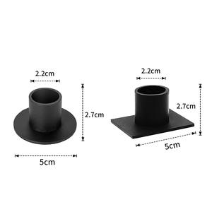 Candelabro de Hierro Forjado Estilo Europeo para Decoración de Bodas, Portavelas Negro Modelo Chino <span class=keywords><strong>DR</strong></span>-240021 - Product Image 4