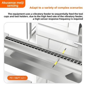 Akusense PD-62 khuếch đại sợi cáp quang cảm biến khuếch tán phản xạ thông qua chùm M6 tùy chỉnh sợi quang cảm biến thăm dò - Product Image 5