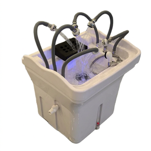 Lavabo Portátil Moderno Kisen con Tanque de Agua para Baño, Cama de Masaje de Cuero PU y Equipo de Peluquería - Product Image 1