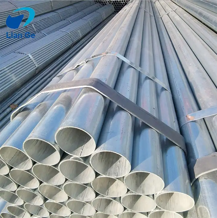 Liange ERW Mild Structural Welded Black Hot Dipped Galvanized Square Steel Pipe
