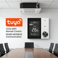 Thermostat programmable numérique WiFi Tuya pour chauffage et refroidissement électrique, avec télécommande, RS485 Modbus, contrôle de la température
