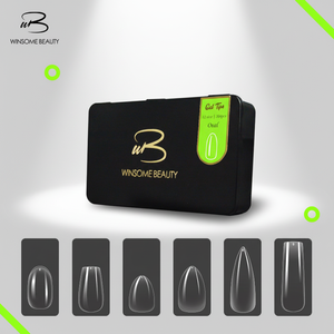 Winsome - Puntas de <span class=keywords><strong>Uñas</strong></span> de Gel Acrílico de Marca Propia, Puntas de Gel Suave Transparentes de Cobertura Completa para los Dedos - Product Image 1