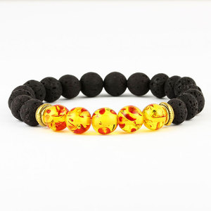 Bracelet diffuseur 7 chakras en pierres <span class=keywords><strong>de</strong></span> <span class=keywords><strong>lave</strong></span> naturelles multicolores pour le bien-être et l'équilibre, idéal pour le yoga - Product Image 3
