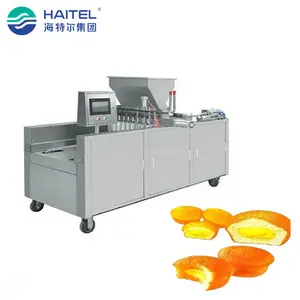 Máquina depositadora para hacer cupcakes con revestimiento industrial automático de alta calidad, precio