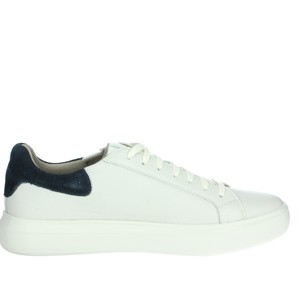 U455WD Sneakers basse bianche/blu 00047 moda scarpe da passeggio sportive alte di tendenza morbide suole in PU fodera in Mesh altezza crescente - Product Image 4