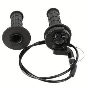 Poignées universelles en caoutchouc pour moto, 7/8 " 22 mm, avec kit de câble d'accélérateur, neuves - Product Image 6