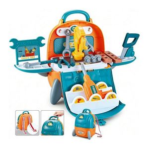Hands Builder <b>Tool</b> <b>Set</b> Plastic Workbench Toolbox Engineer Toy Drill Construction Pretend Play Learning Activity <b>Garden</b> <b>Tool</b> - Product Image 4