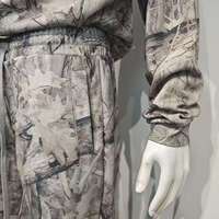 Ensemble survêtement pour homme en camouflage Real Tree, vêtements de rue, fermeture éclair, survêtement surdimensionné personnalisé et jogging en coton épais pour homme