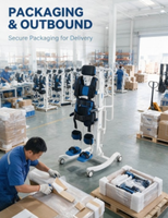Chaise de transfert pour rééducation en position debout avec exosquelette, réglable avec fonctions de mobilité debout et assise