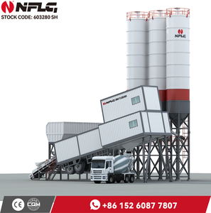 Voll automatische Beton mischa nlage HZS100 80 m3/h Beton mischa nlage zum Verkauf - Product Image 4