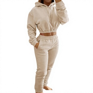 Ensemble de survêtements pour femmes, 2 pièces, tenues décontractées, sweat-shirt à manches longues, pantalon de jogging, ensembles assortis - Product Image 1