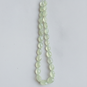 ลูกปัดรูปไข่เหลี่ยมเพชรพลอย Prehnite สำหรับทำเครื่องประดับขายส่ง - Product Image 1
