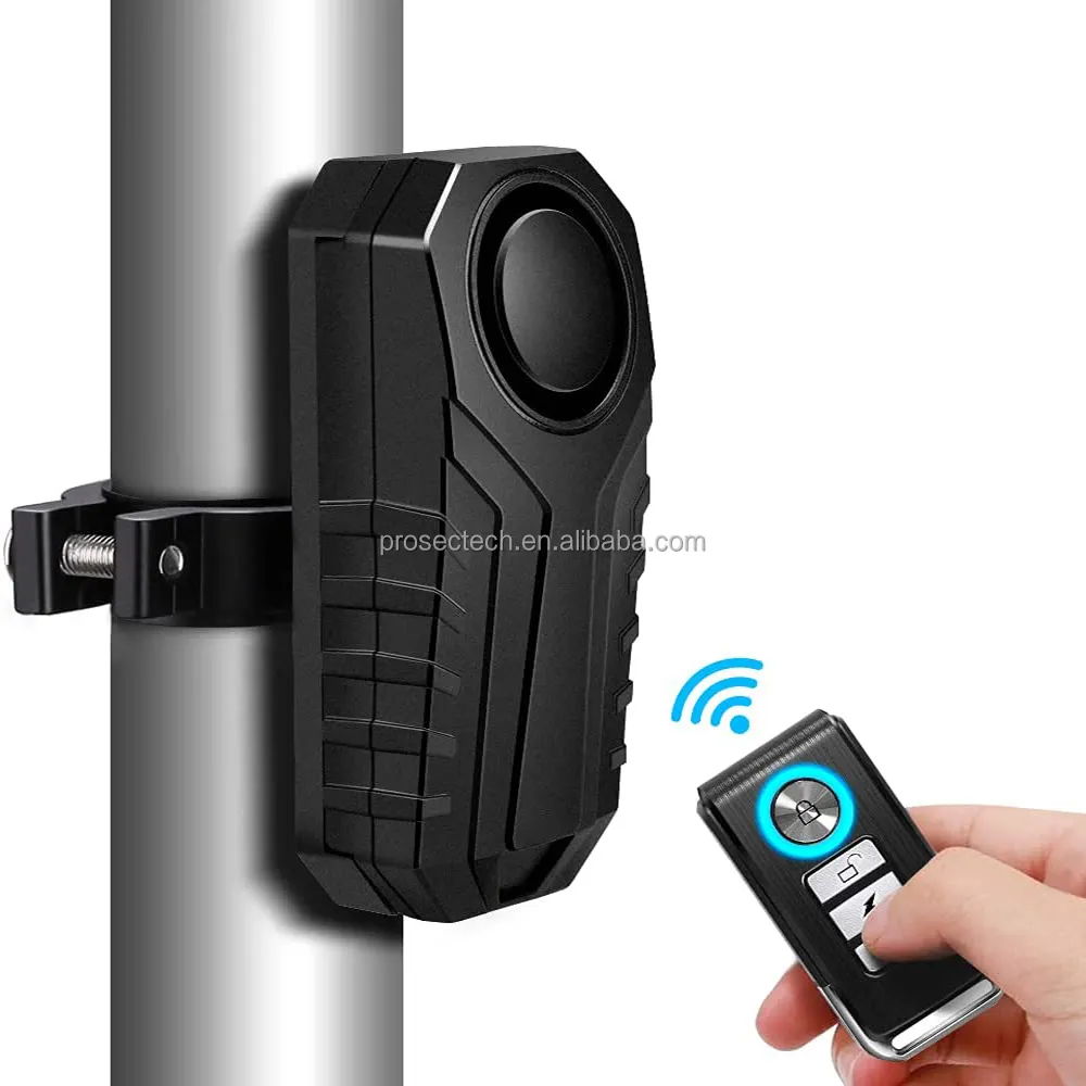 113dB Wireless Remote Vibration Sensor Alarm Anti Theft Bicycle Motorcycle Alarm Waterproof Security Bike Alarm